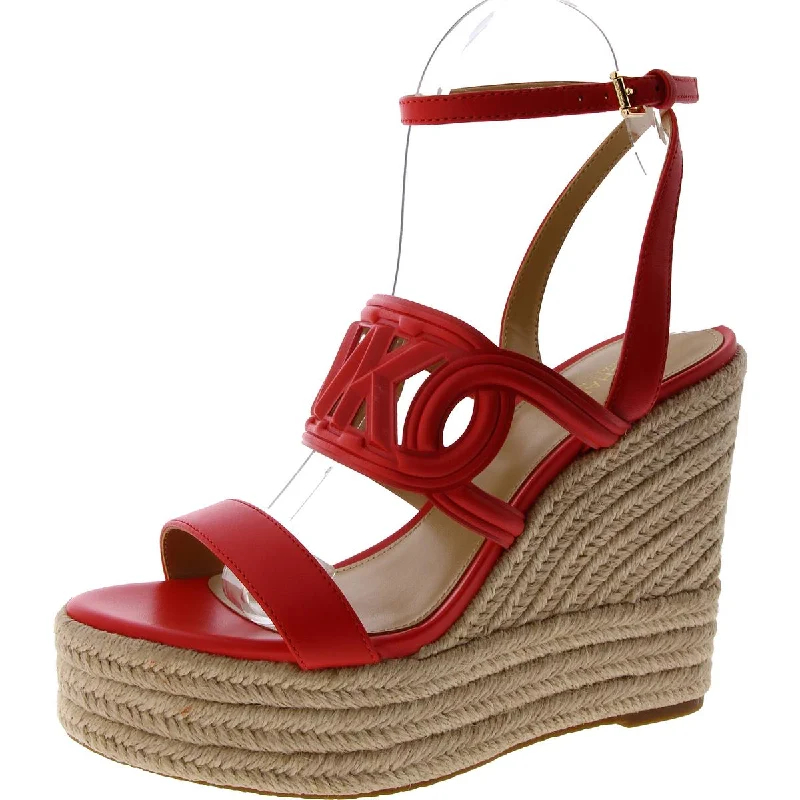 Ride The Style Wave Womens Leather Platform Espadrilles