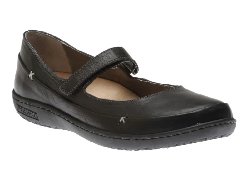 Stylish Casual Footwear Birkenstock Iona, Black and Nut