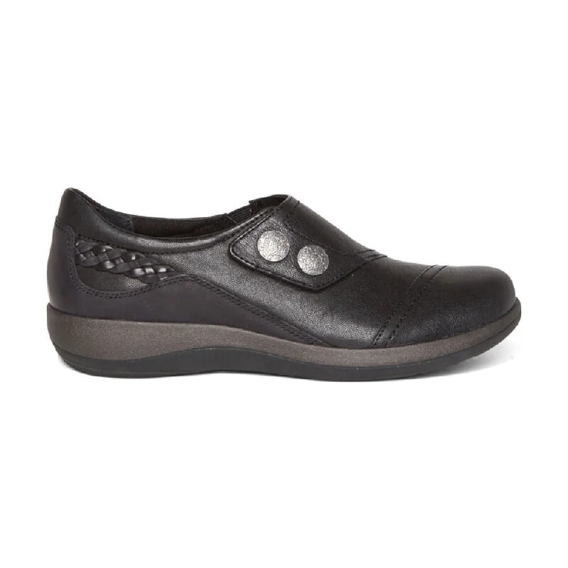 Women's Modern Shoes Aetrex Women's Karina Monk Strap Black