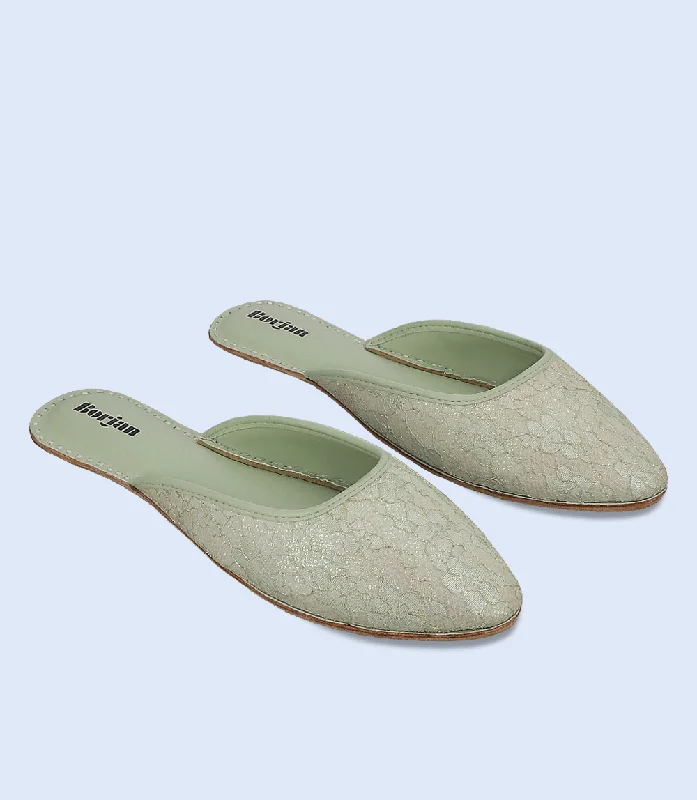 Romantic Chic Deals BW10209-Mint green-Women Mule