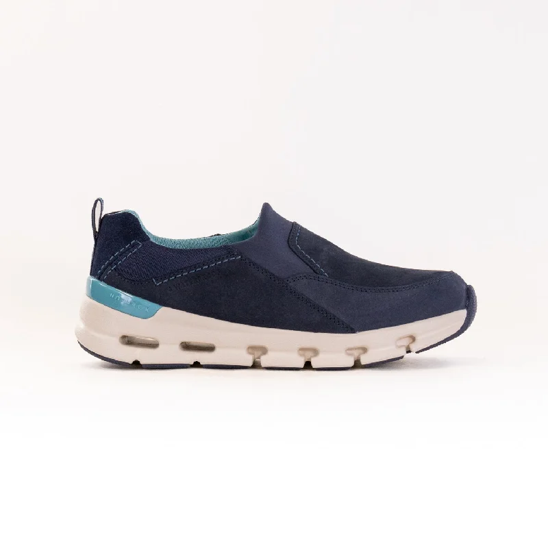 Trendy Outdoor Casual Shoes Clarks Nature X Sky Waterproof (Women's) - Navy Nubuck