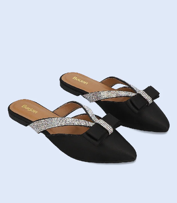 Casual Yet Chic Sales BW10208-BLACK-Women Mule