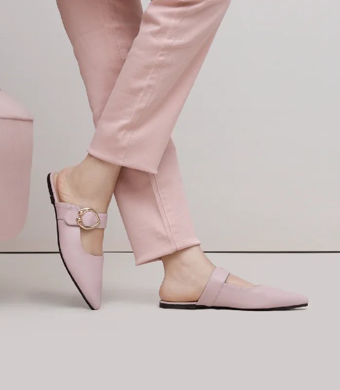 Huge Markdowns BW10075-PINK-Women Mules