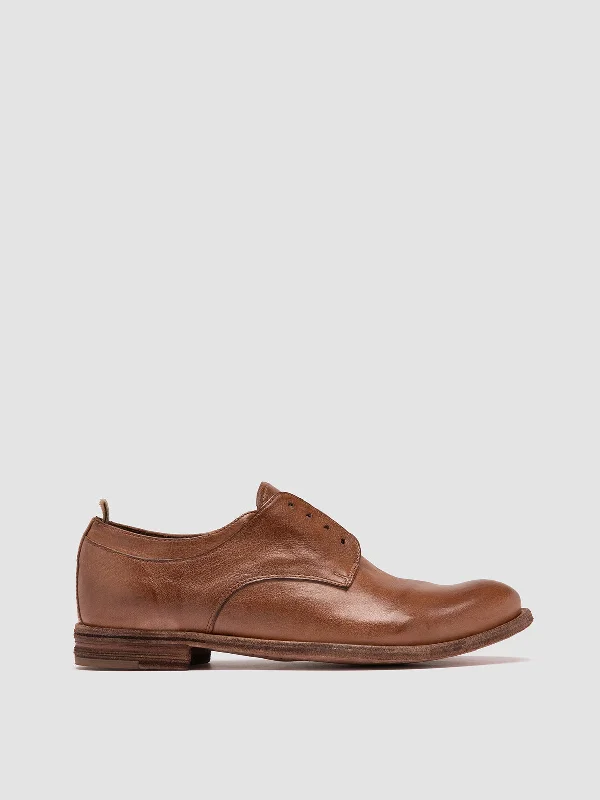 Sustainable Fashion Extravaganza LEXIKON 501 - Brown Leather Derby Shoes