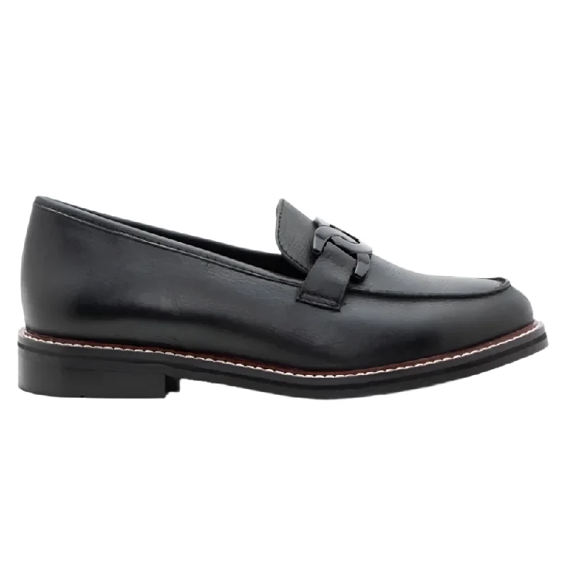 Popular Collection Ara Women's Kyle II Chain Loafer Black Calf Leather