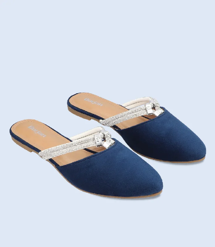 Popular Collection BW10154-NAVY-Women Mule