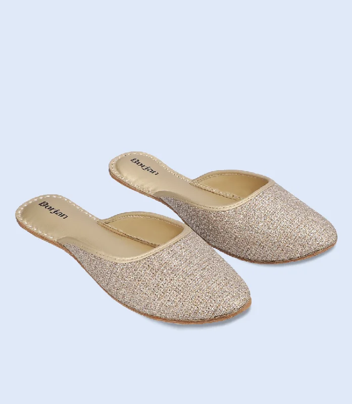 Budget Saver BW10175-GOLDEN-Women Mule