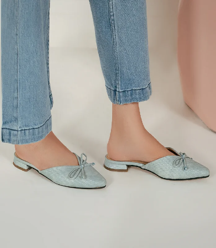 Hot Picks BW10121-LIGHT BLUE-Women Mule