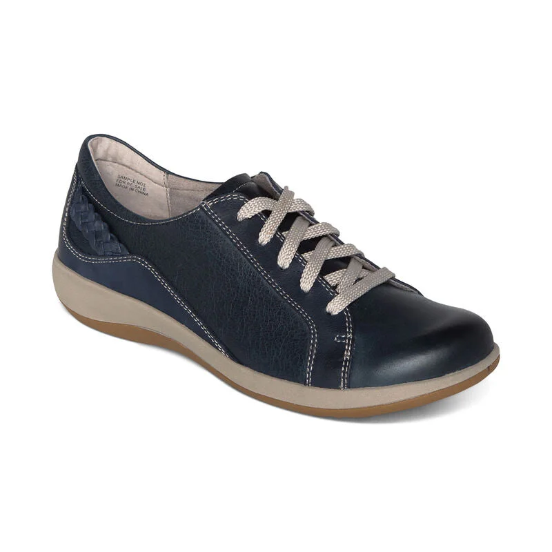 Best Shoe Deals Aetrex Dana Lace Oxford Navy DM305