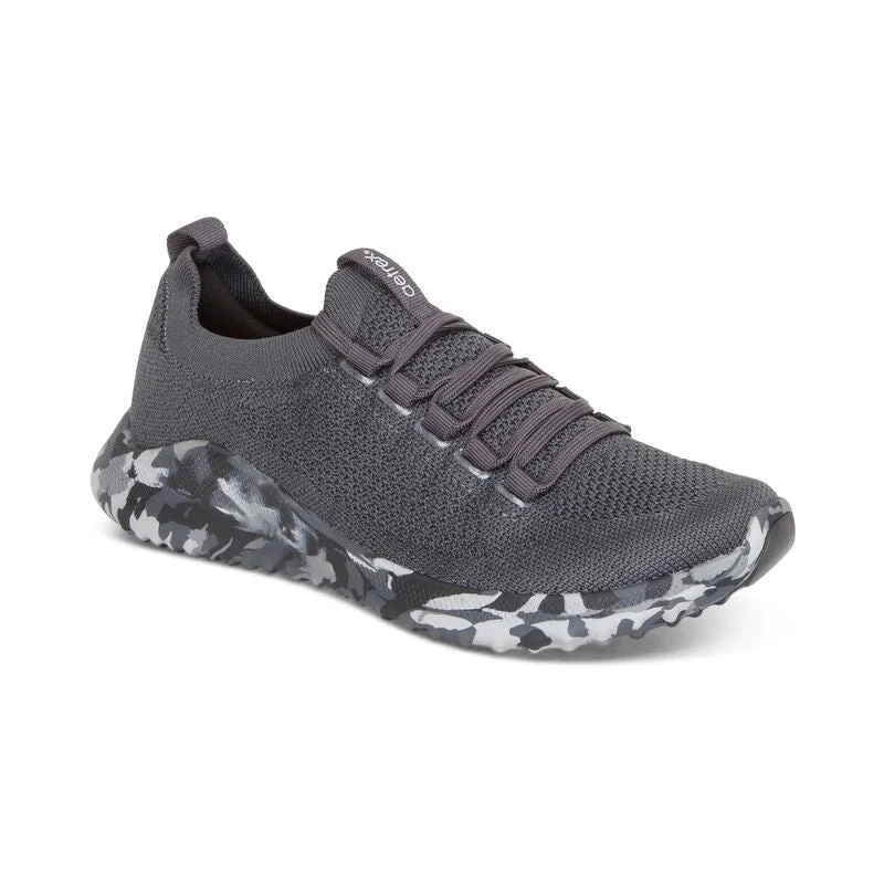 High-Quality Women's Shoes Aetrex Carly Lace/Slip on Charcoal Camo AS206