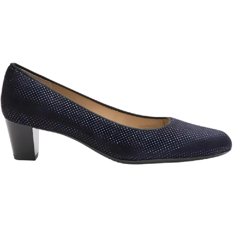 Comfortable Dressy Flats Offers Ara Women's Kelly/Knokke Pump Mid Heel Midnight Blue Puntikid