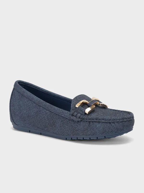 Chic Trends Unveiled Womens "SUTARA" Comfy Buckle Moccasins