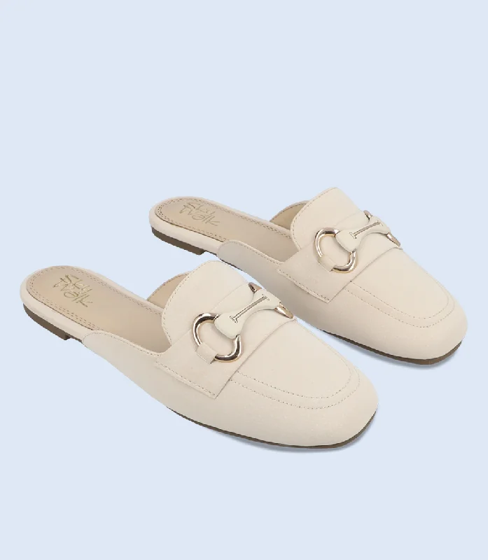 Budget Friendly BW10153-CREAM-Women Mule