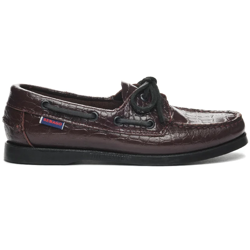 Dive Into Trendy Styles Portland Exotic Woman - Croc Burgundy