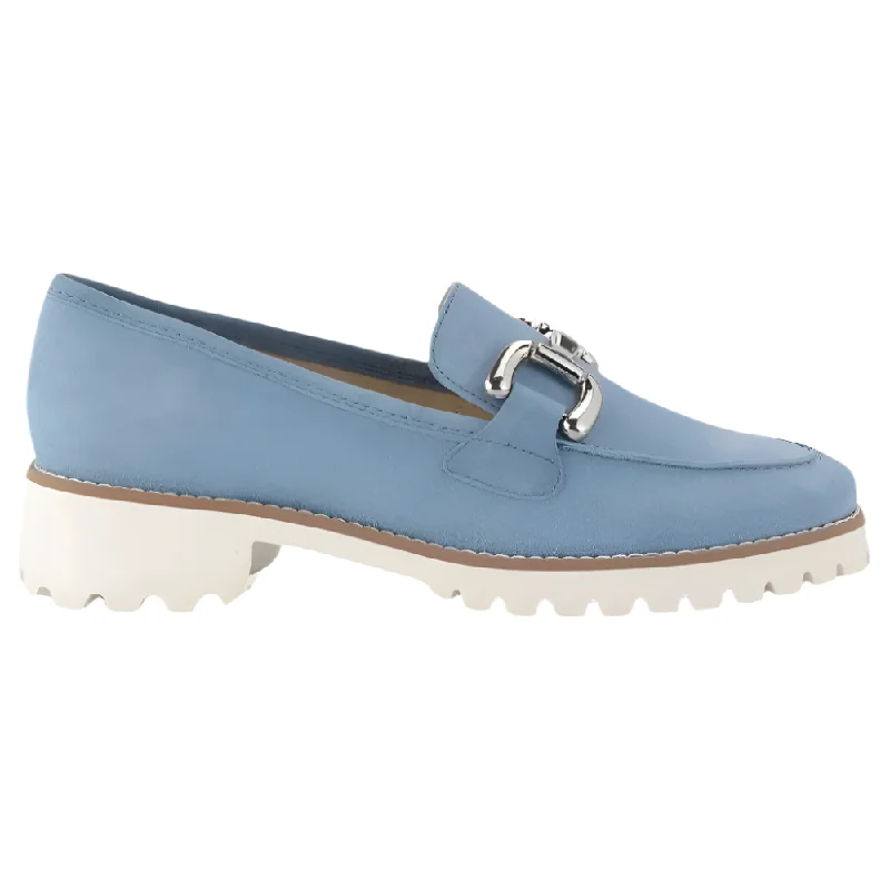 Glamorous Fashion Offers Ara Women's Kiana Buckle Loafer Cool Blue Kid Suede