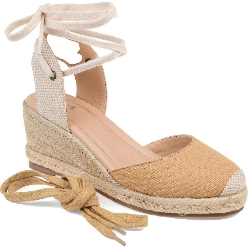 Glamorous Fashion Offers Monte Womens Canvas Ankle Strap Espadrilles