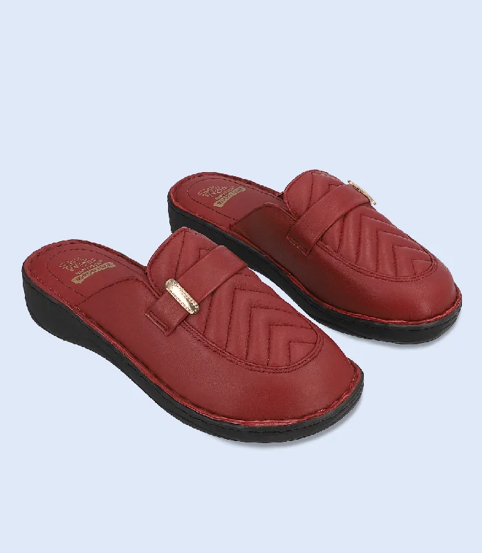 Shop Sale Items BW6371-MAROON-Women Mule