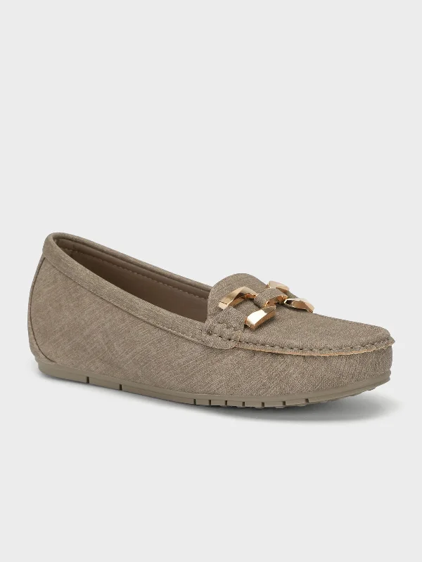 Break Fashion Norms Womens "SUTARA" Comfy Buckle Moccasins