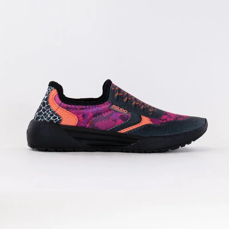 Comfortable Slip-On Shoes PSUDO Court (Women's) - Pink Camo/Crackle