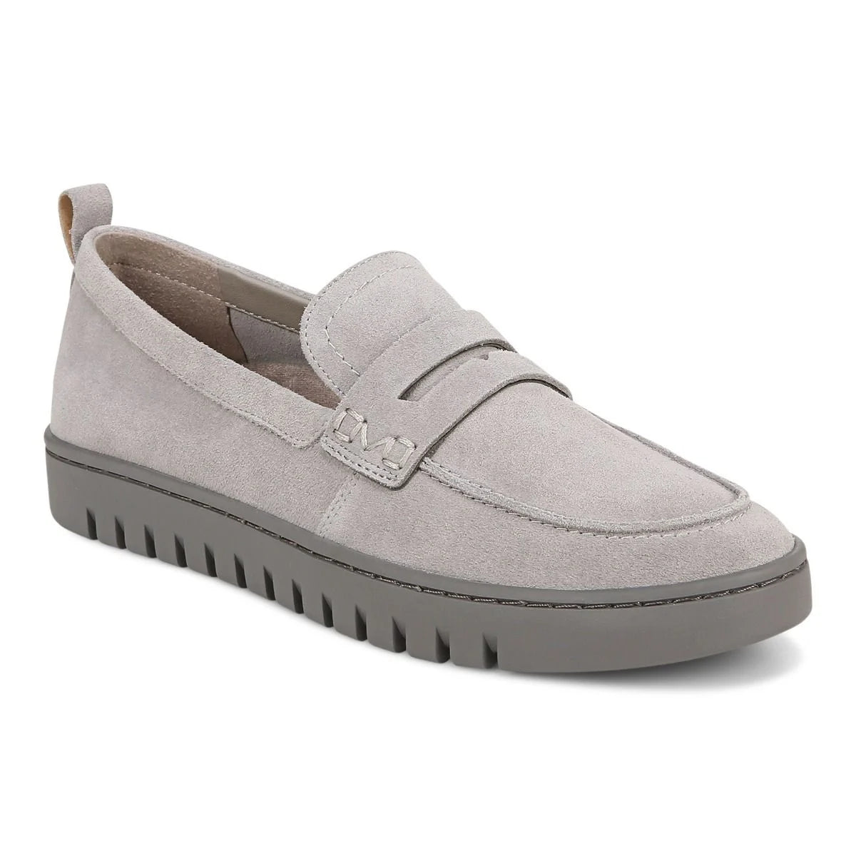 Discover Promotions Vionic Uptown Loafer Light Grey Suede Women's