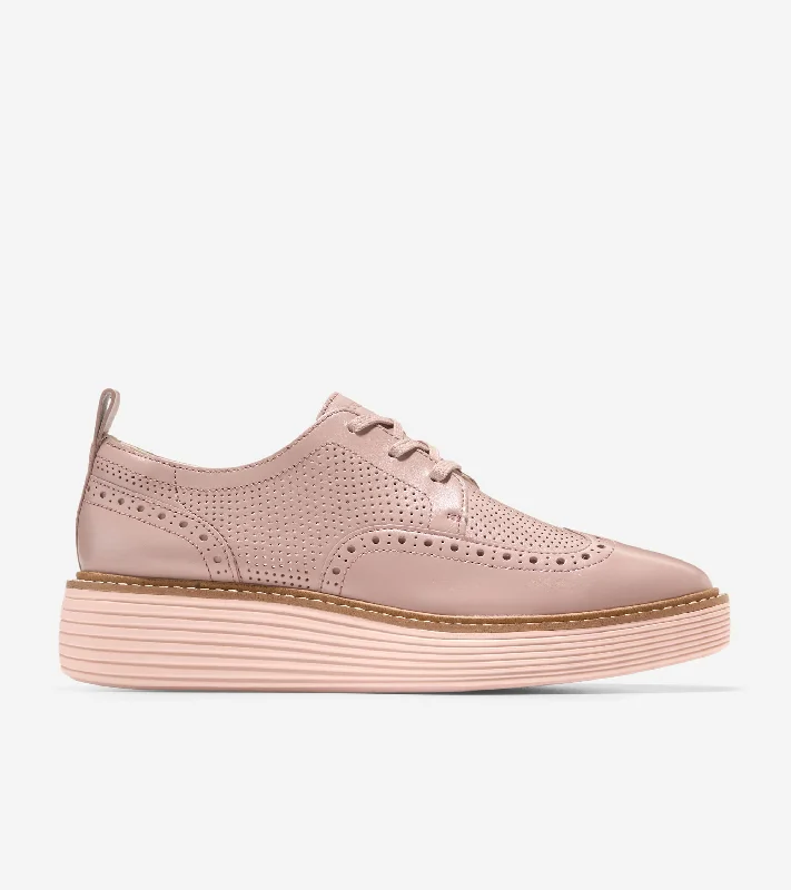 Fashion Forward, Function First Women's ØriginalGrand Platform Wingtip Oxford