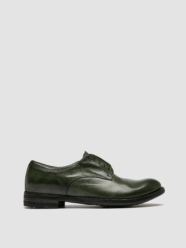 Exclusive Deals Online LEXIKON 012 - Green Leather Derby Shoes