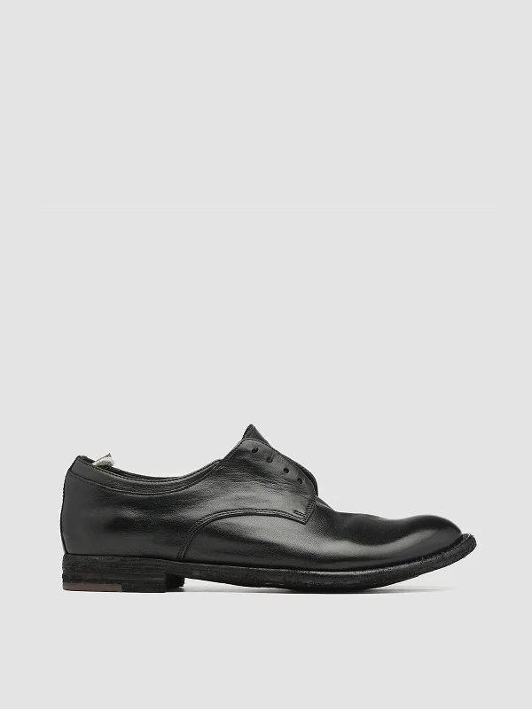 Fashion Forward LEXIKON 501 - Black Leather Derby Shoes