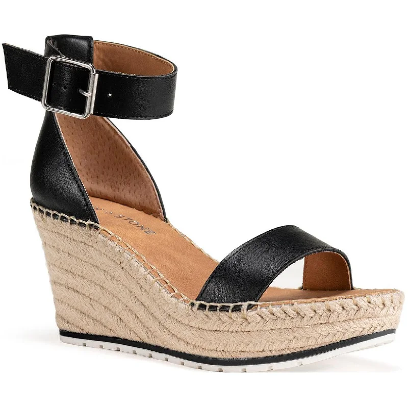 Street Style Discounts Sammi  Womens Covered Wedge Ankle Strap Espadrilles