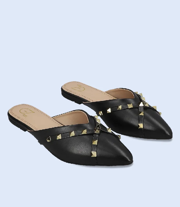 Hot Items BW10105-BLACK-Women Mule