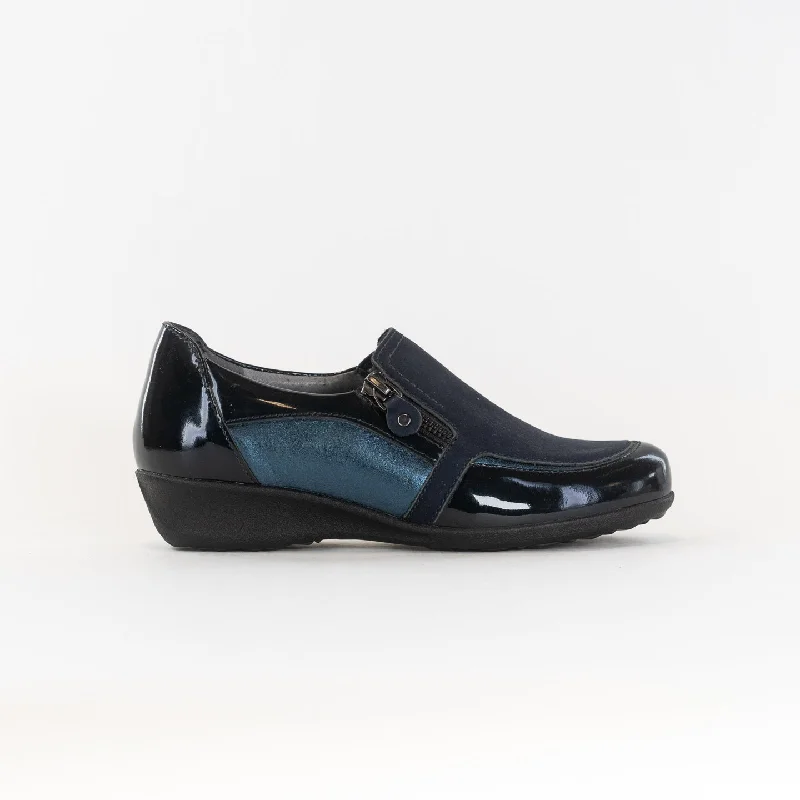 Premium Casual Footwear Drew Padua (Women's) - Navy Leather Combo