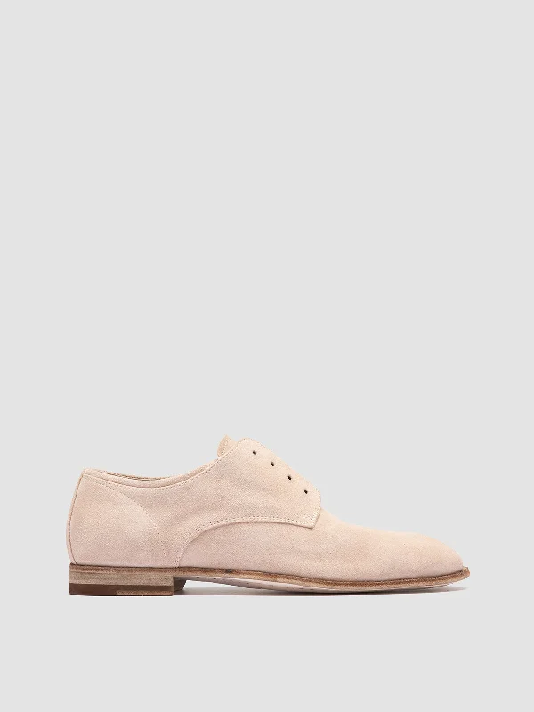 Hot Deals SOLITUDE 104 - Ivory Suede Derby Shoes