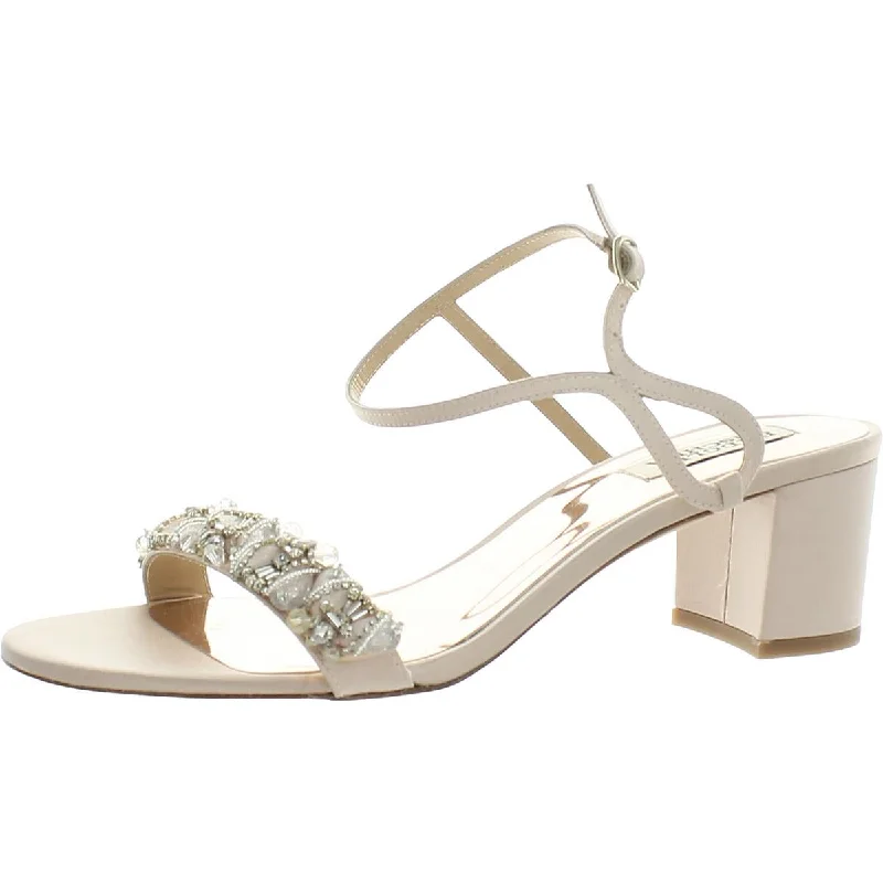 Elegant Fashion Offers Badgley Mischka Womens Tanessa Satin Slingback Sandals