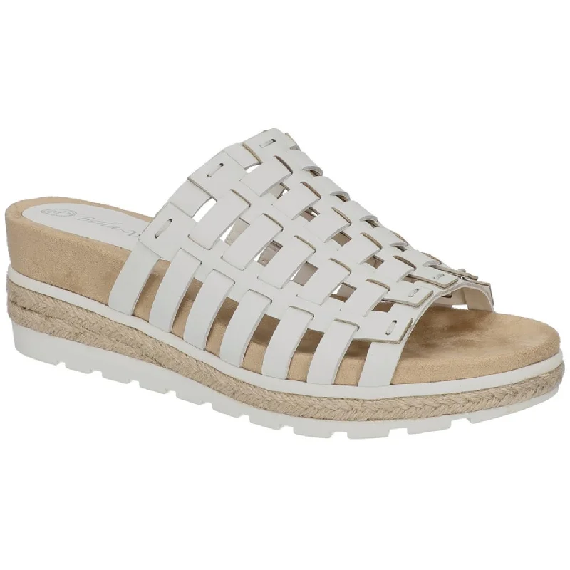 Streetwear-Inspired Footwear Bella Vita Womens Oaklynn Leather Espadrille Platform Sandals