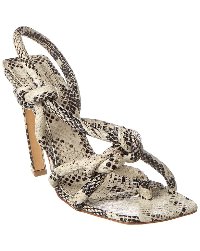 Unbeatable Prices Bottega Veneta Jimbo Python-Embossed Leather Slingback Sandal