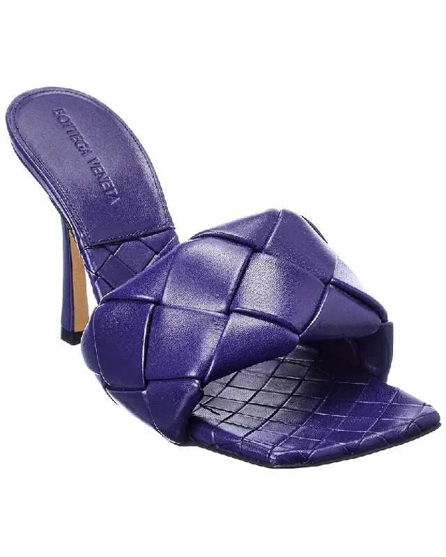 Travel-Friendly Footwear Promotion Bottega Veneta The Lido Intrecciato Leather Sandal