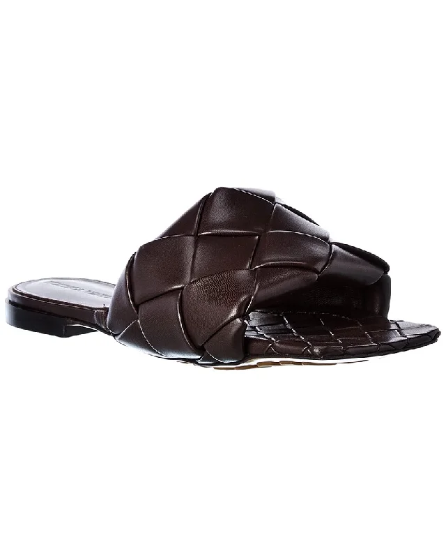 Comfortable Travel Shoes Bottega Veneta The Lido Intrecciato Leather Sandal