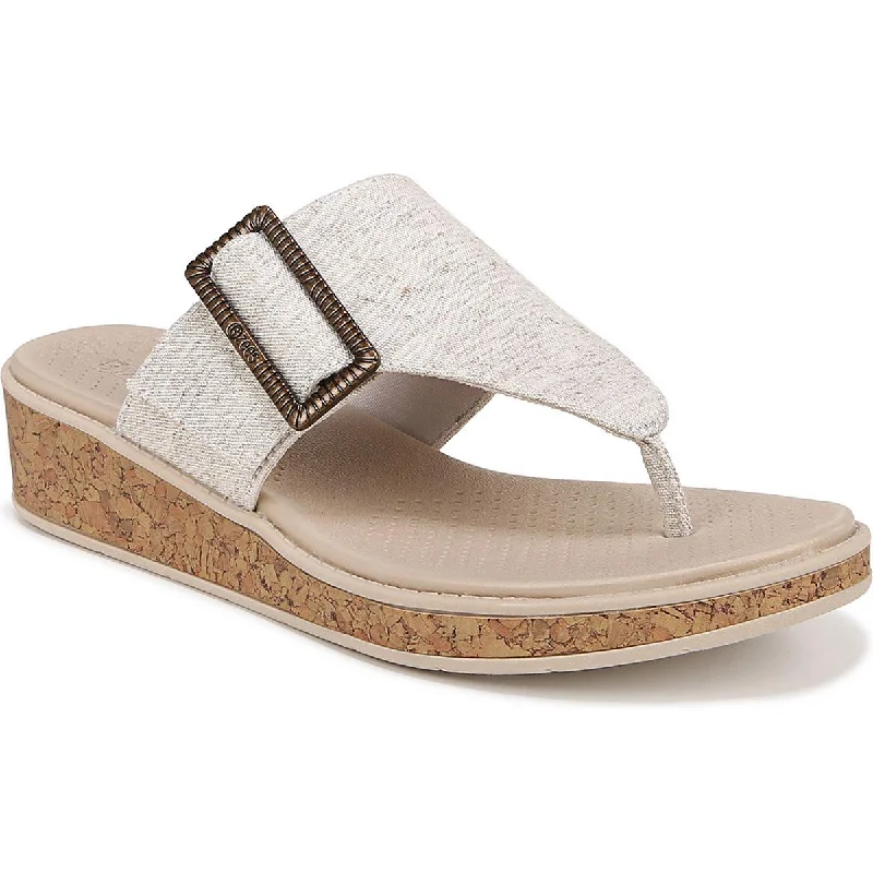 Hot Deals Bzees Womens Bay Heathered Slip On Wedge Sandals