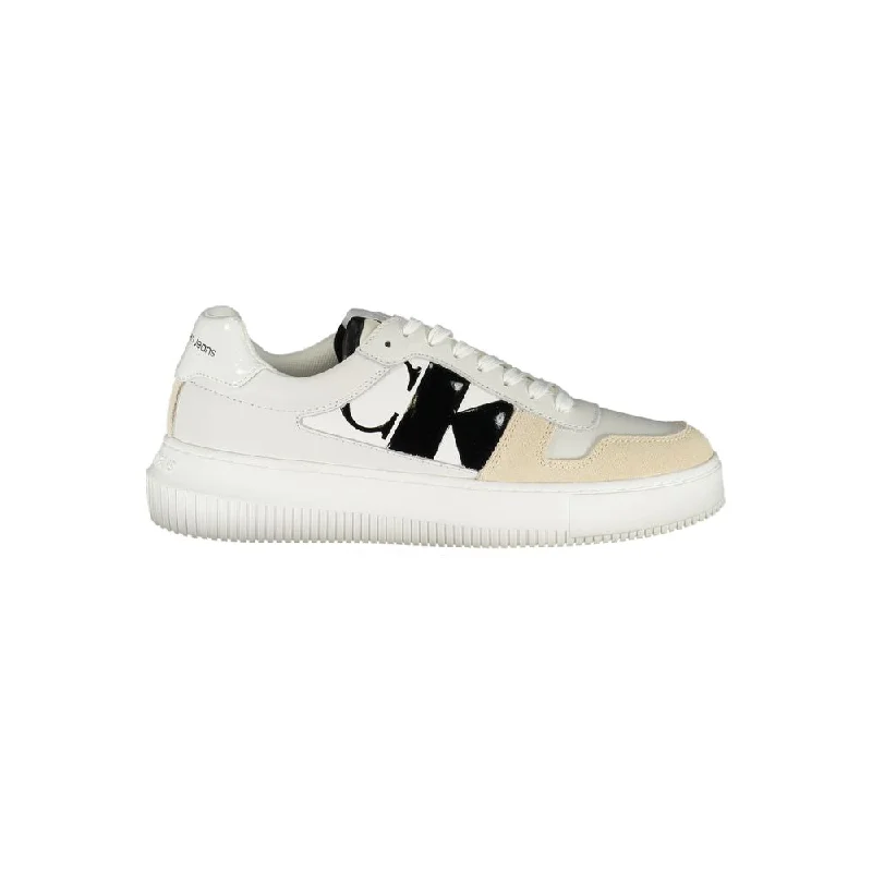 Insane Discount Onslaught Calvin Klein Elegant  Lace-Up Sneakers with Contrast Women's Detail