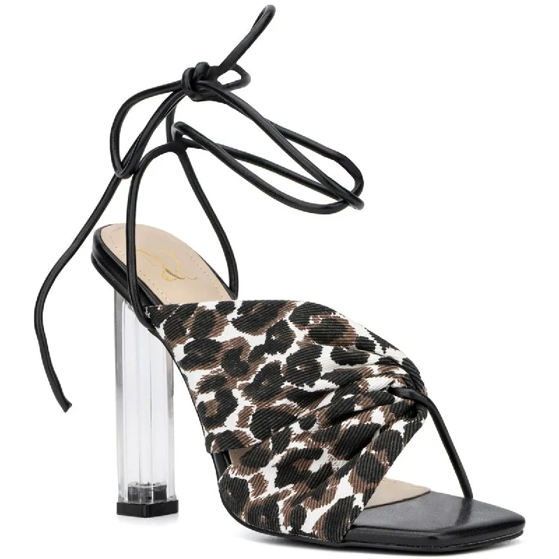 Effortless Style Shoes Sale Carolle Womens Animal Print Square Toe Heels