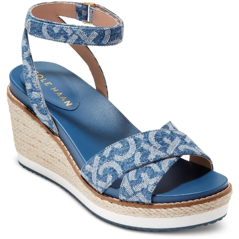 Explore What's New Cloud  Womens Denim Criss-Cross Front Espadrilles