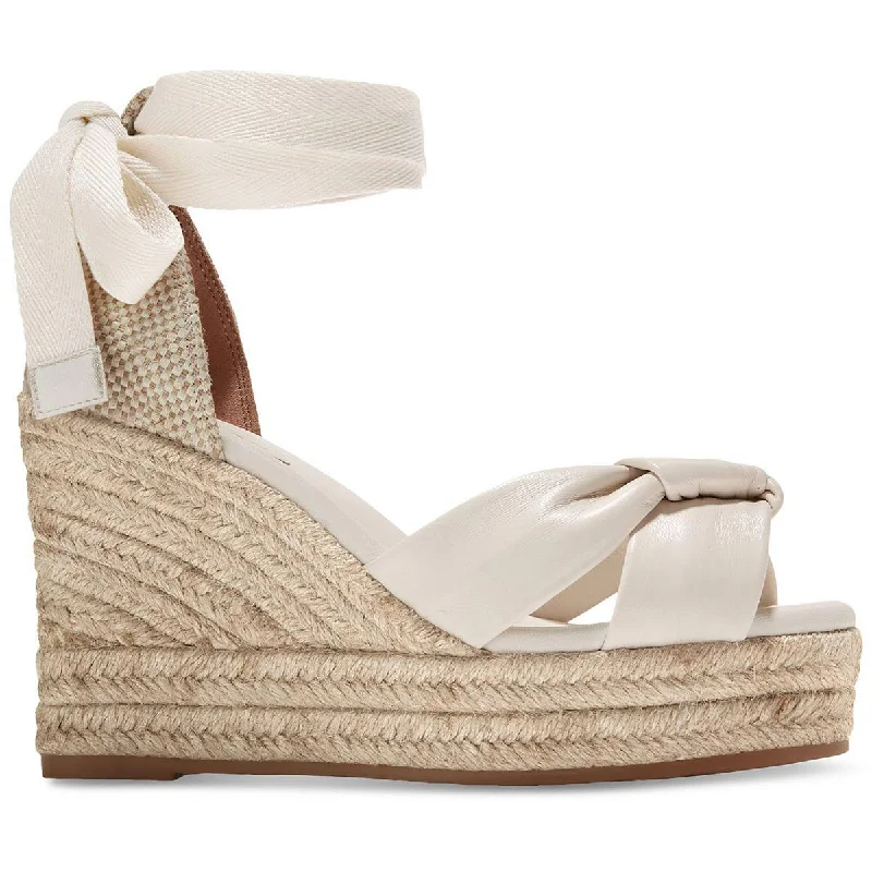 Fashion Frontiers CLOUDFEEL HAMPTON Womens Leather Espadrille Wedge Sandals