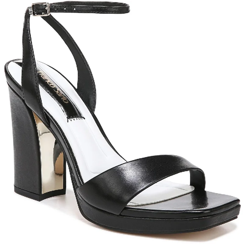 Premium Footwear Sale Daffy Womens Solid Ankle Strap Heels