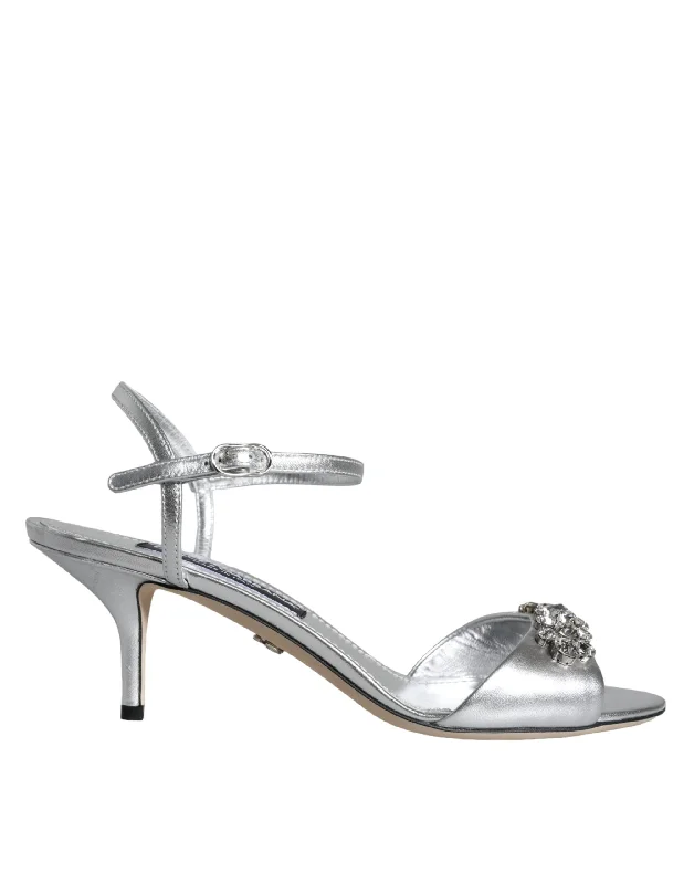 Seasonal Footwear Sale Dolce & Gabbana  Crystal AnkleStrap Keira Sandals Women's Shoes (Pre-Owned)