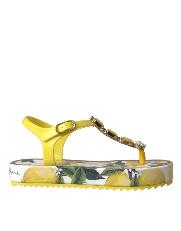 Best Sellers Dolce & Gabbana  Lemon Beachwear Flats Sandals Women's Shoes