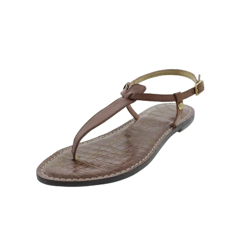 Hot Brand Discounts Gigi Womens Leather Thong T-Strap Sandals