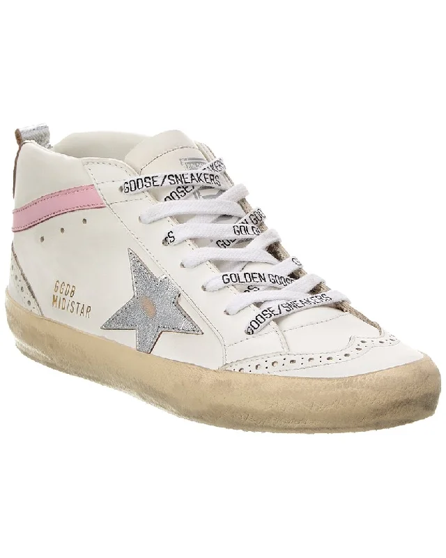 Luxury Shoes Clearance Golden Goose Mid Star Leather Sneaker