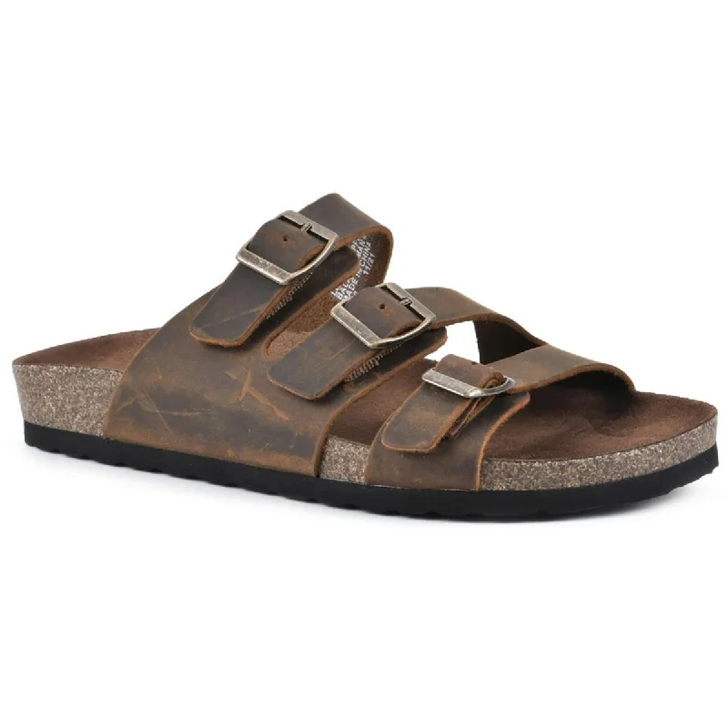 Trendy Footwear Sale Greatest Womens Footbed Buckle Slide Sandals