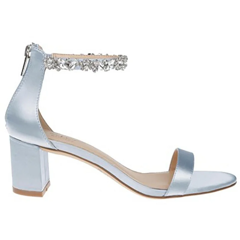 Embrace New Fashion Jewel Badgley Mischka Womens CATALINA Satin Ankle Strap