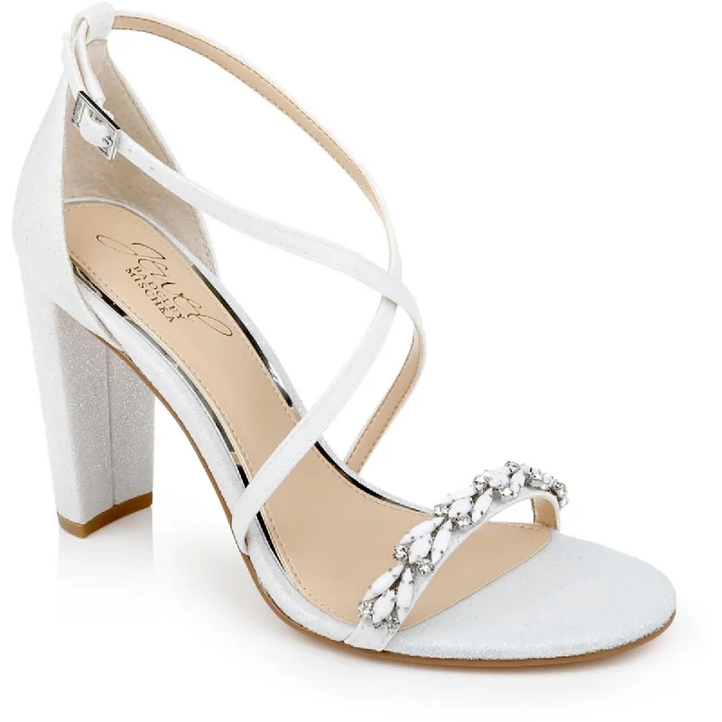 Fresh Styles, Fresh Deals Jewel Badgley Mischka Womens DAPHNE Faux Leather Strappy Sandals