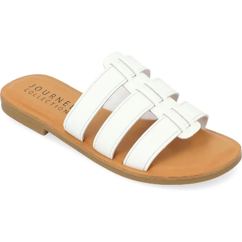 Refined Fashion Sale Journee Collection Womens Comfort Insole Manmade Flatform Sandals